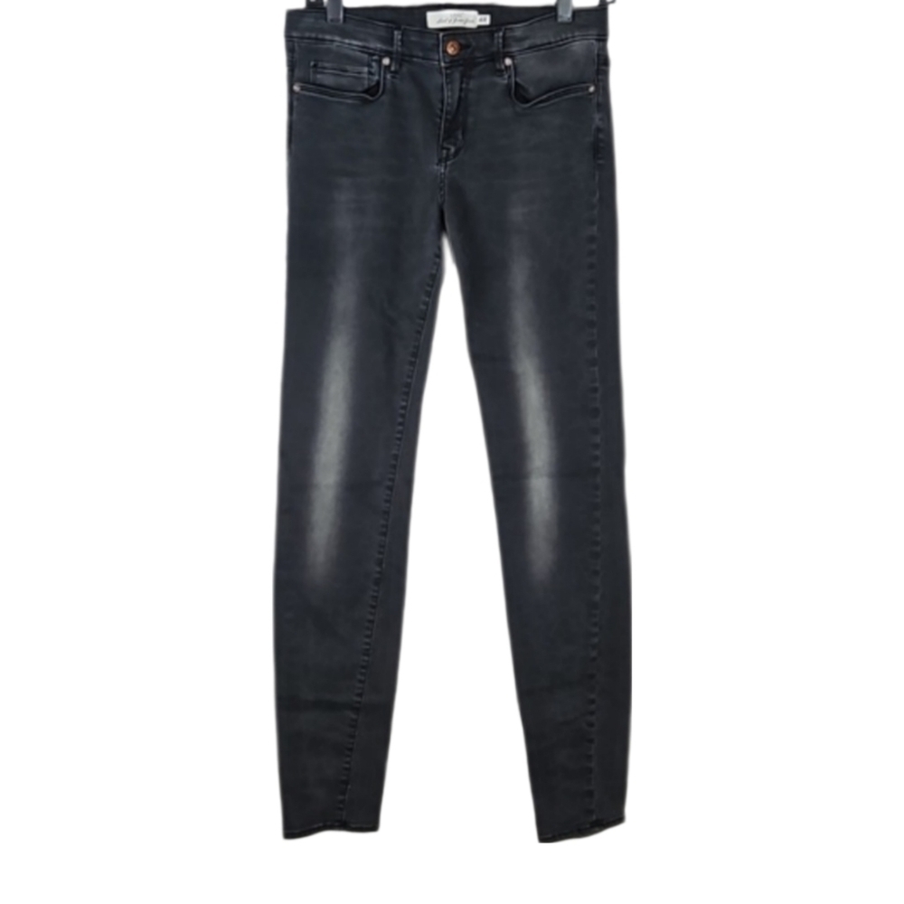 H&M Dark Gray Denim Jeans Skinny Stone Washed Stretch Cotton Grey Jean 29" Waist - Picture 8 of 8